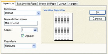 configuração da pagina